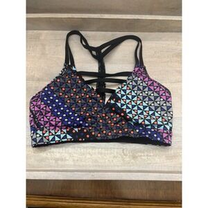 Victoria's Secret VSX Sz XS Active Lightly Lined Sports Bra Multi Strappy Cage